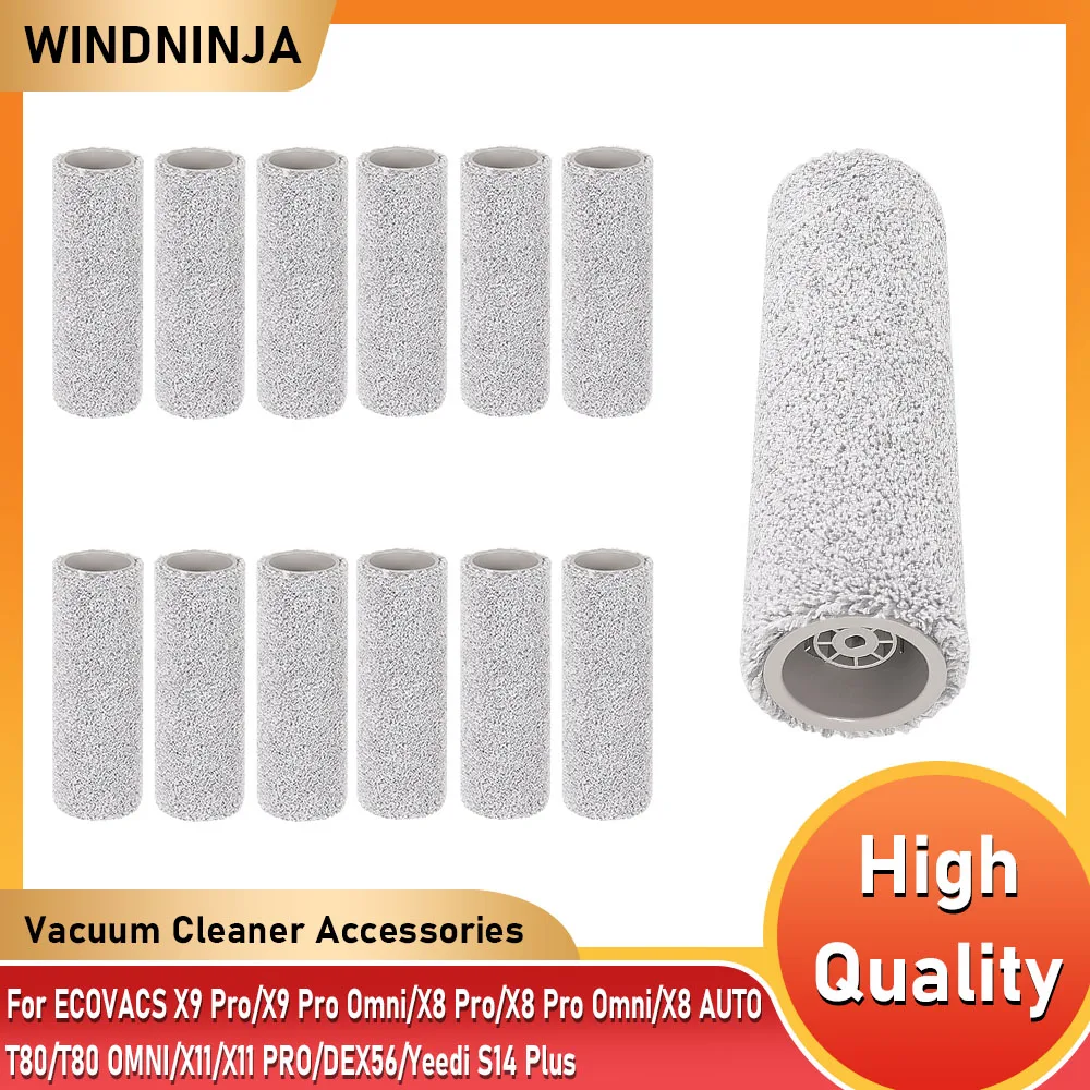 Mop Cloth Roller Brush For ECOVACS DEEBOT X9 Pro Omni/X8 Pro/X8 Pro Omni/X8 AUTO/T80 OMNI/X11 PRO Omni/DEX56 Mop Roller Part