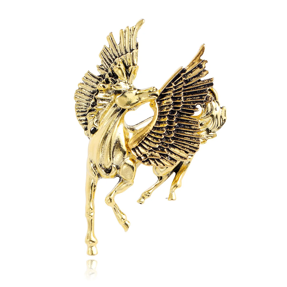 

Zodiac Year Of the Horse Brooch Mascot Flying Horse Brooch Men's And Women's Gift, Stylish Stainless Steel Animal Clothing Gift