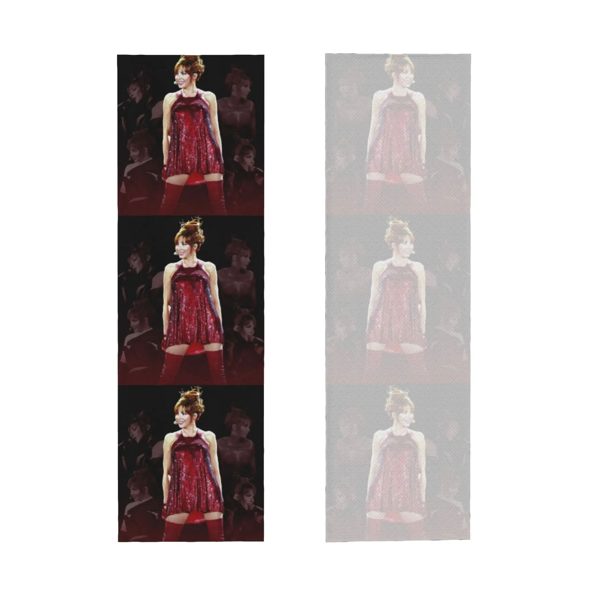 Mylene Farmer Cold Exercise Towel French Singer Yoga And Fitness Running Outdoor Activities Travelling Swimming Camping Towels