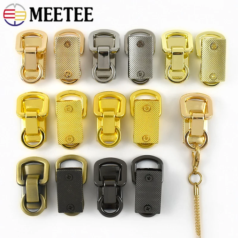 

2/4Pcs 34mm D Ring Metal Buckles for Women's Handbags Hanger Side Connector Pocket Handle Screw Rivet Clasp Hardware Accessories