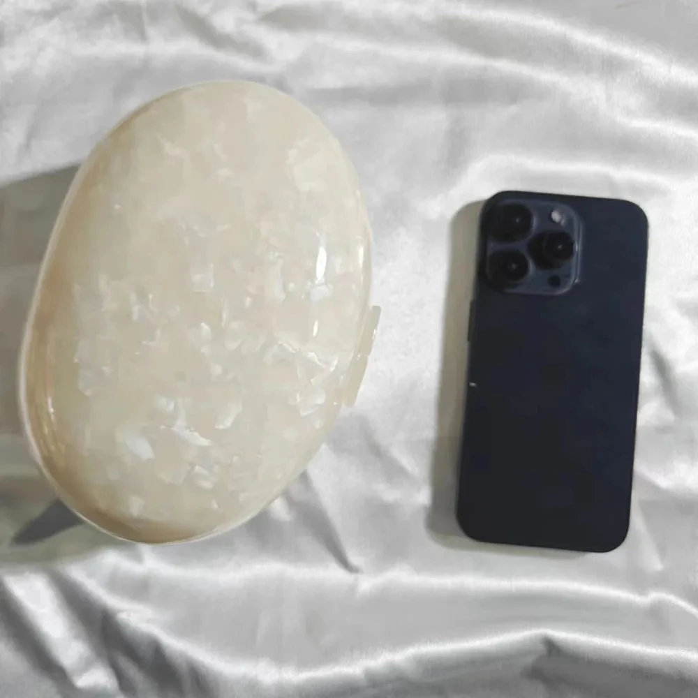 Evening Bags Women Clutch Evening Clutch Bags Wedding Bridal Handbag Pearl Marble White Shell Chain Party Beach Mini Bags