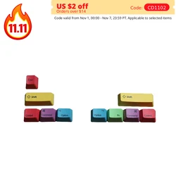 Mac Command Keycaps Key Replacement Wooting Mechanical Keyboard OEM ESC Shift Ctrl Fn Win Keys No Backlit Function Keycaps