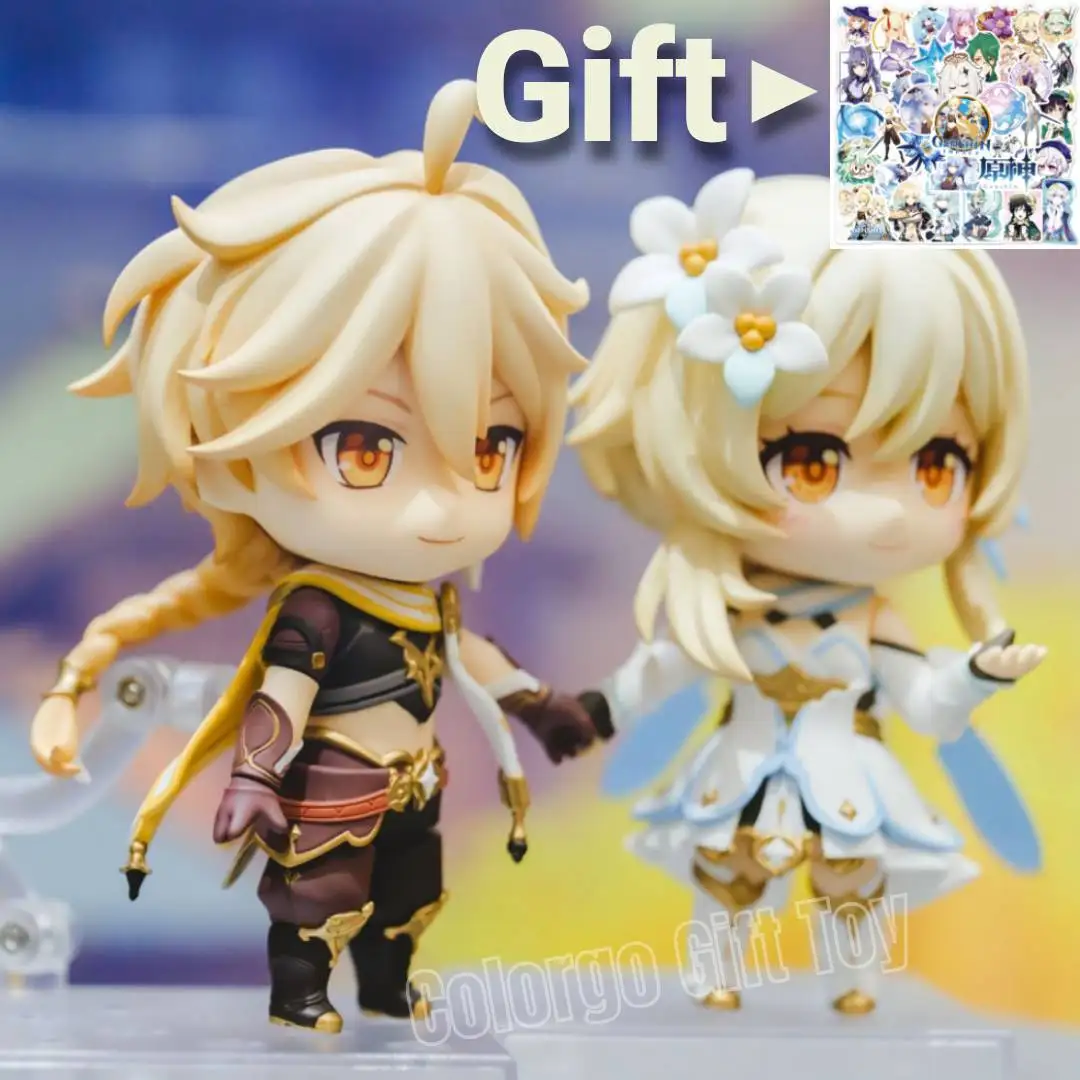 Genshin Impact Traveler Anime Figure 1718 Ying 1717 Kong Action Figure PVC Klee Hutao Figurine Collection Model Dolls Toys Gifts