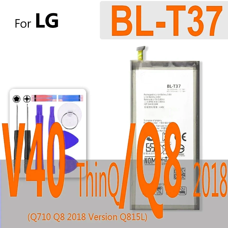 بطارية لـ LG G2 G3 G4 G5 G6 G7 G8 ThinQ mini Beat G3S G3C G4S G4C/V10 V20 V30 V40 V50/Optimus G Pro 2/ X Cam Power 2 BL-44E1F