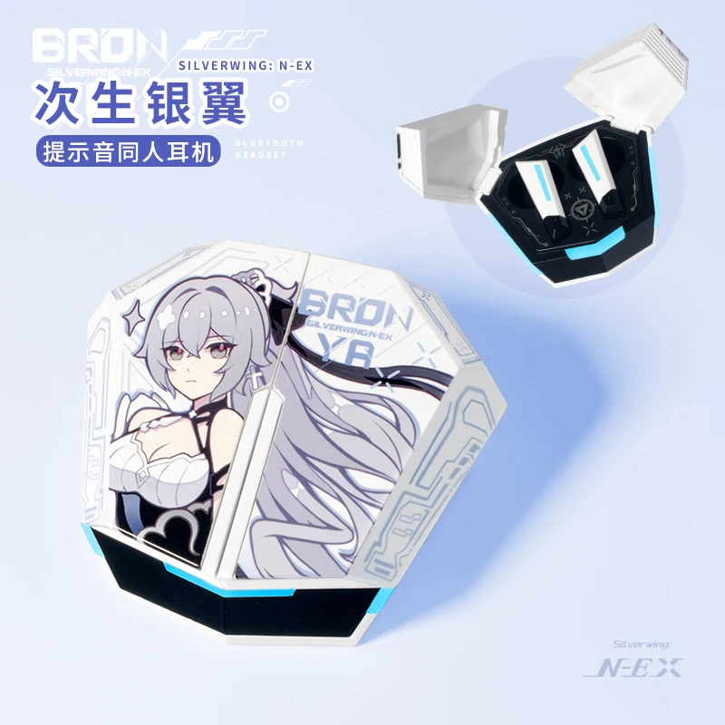 

Original Anime Silverwing: N-EX Honkai Impact 3 Bronya Zaychik In-ear Wireless Earphone Touch Control Bluetooth Headphones Gift