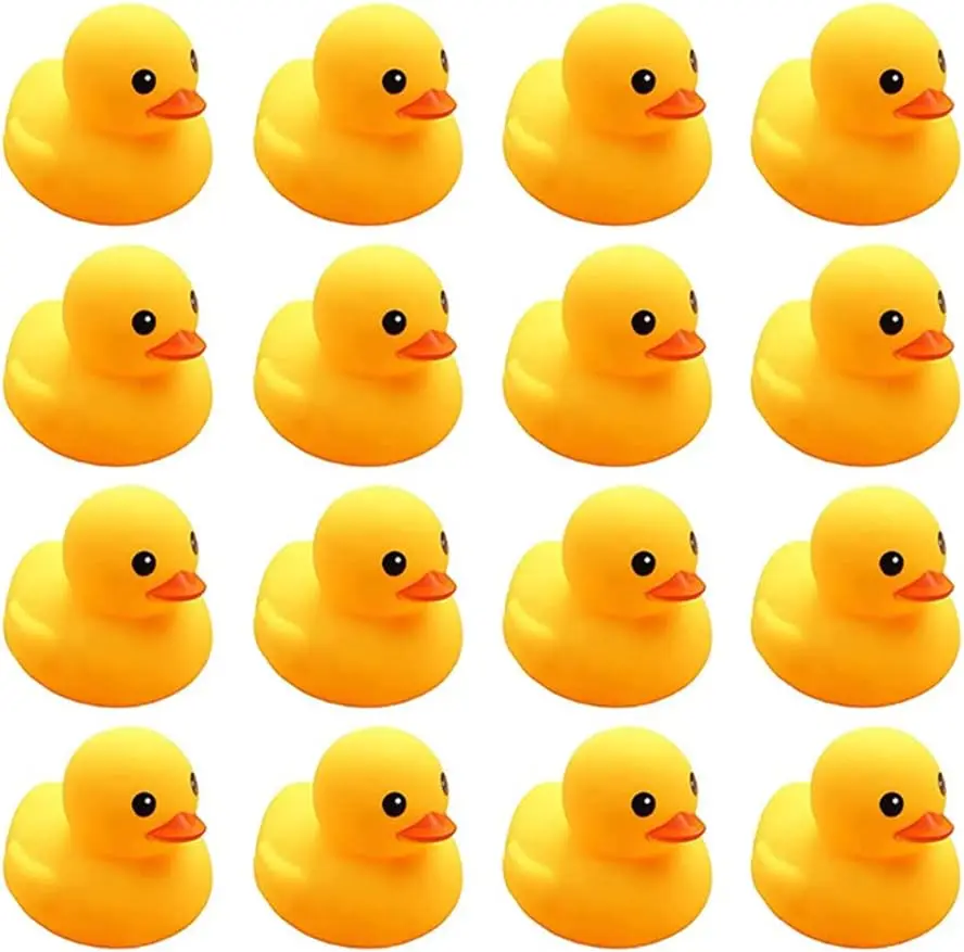 Patos de borracha amarela para crianças pré-escolares, Duckies Squeaky Flutuantes, Brinquedos para Banheira, Presente para Baby Shower, Bebês e Crianças, 5 PCs, 10 PCs, 20 PCs, 30 PCs, 50PCs