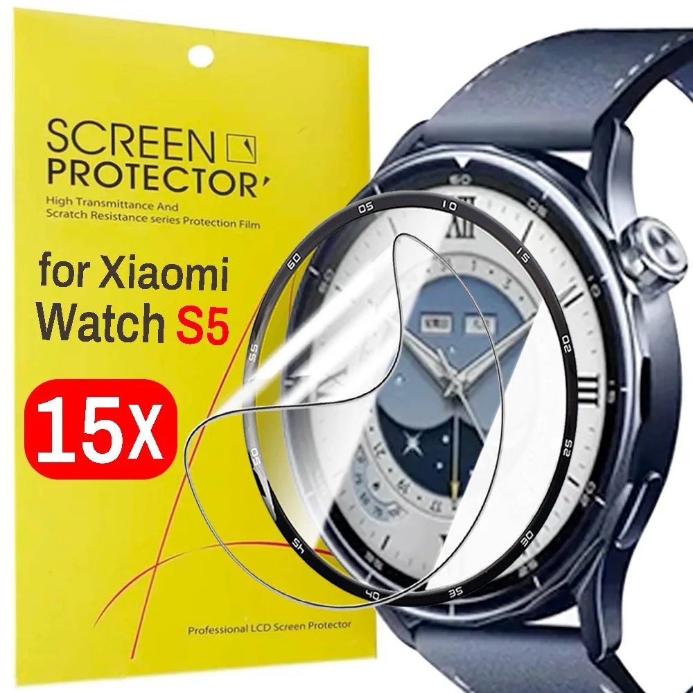 

For Xiaomi Watch S5 HD Full Coversge Screen Protector 3D Curved Screen Protector Hydrogel Protective Film for Xiaomi Watch S5