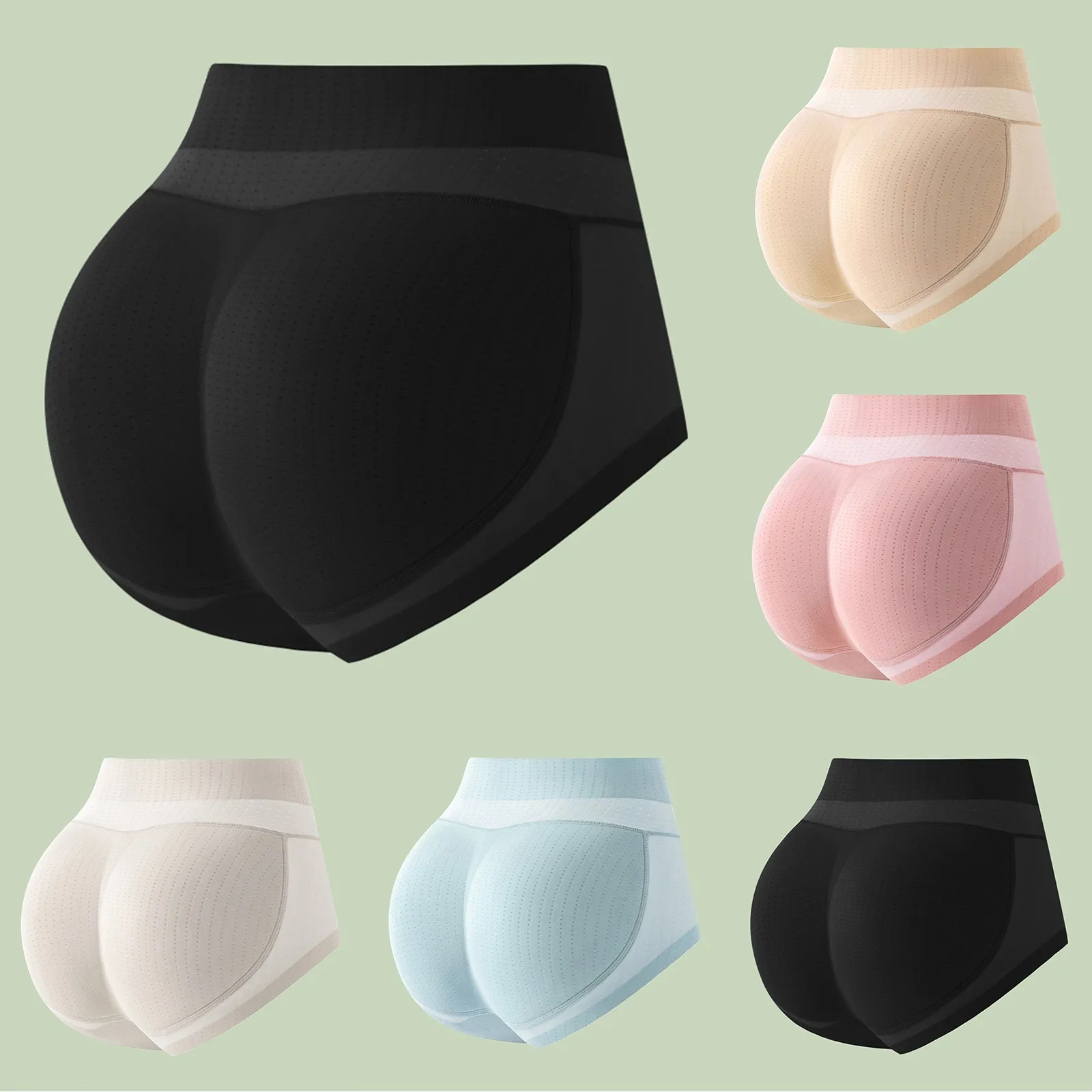 Body Sculpting Buttocks Artifact Hip Lifting Pants Peach Hip Buttocks Beautiful Buttock Pad Seamless Underwear Lace Trim Panties