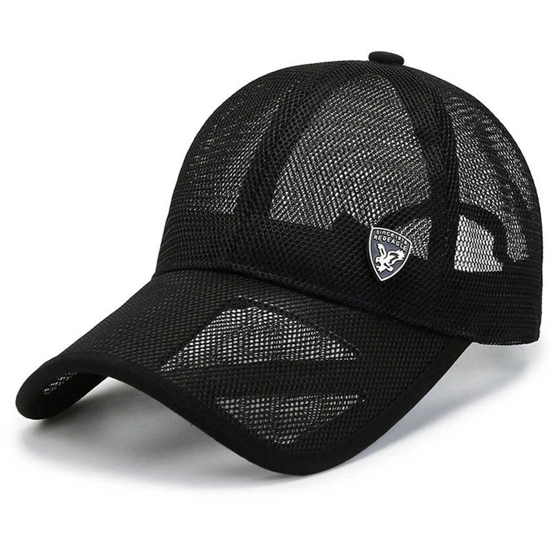 Hollow Mesh Golf Caps Cycling Running Sports Visors Cap Full Net Quick Drying Baseball Hat Summer Outdoor Sun Hats Men Women