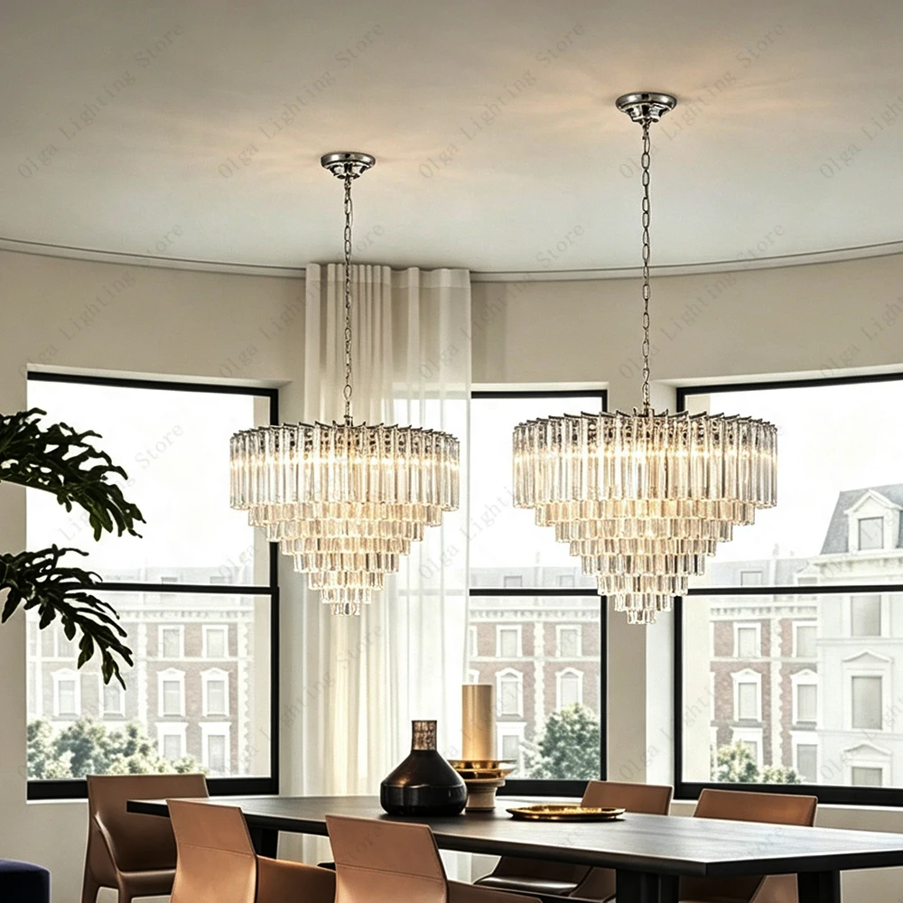 Upgrade Your Room Crystal Chandelier Lights for Dining Room Renovation, Elegant Home Decor Vintage Lamparas for Entrance Bedroom