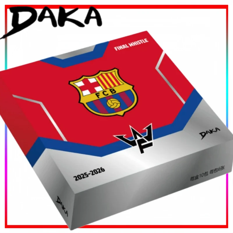 Carte de collection officielle DAKA Star Soccer 2025-2026 Lamine Yamal – Série de cartes à échanger de football pour fans – Présentoir de bureau – Cadeau de fin d'année