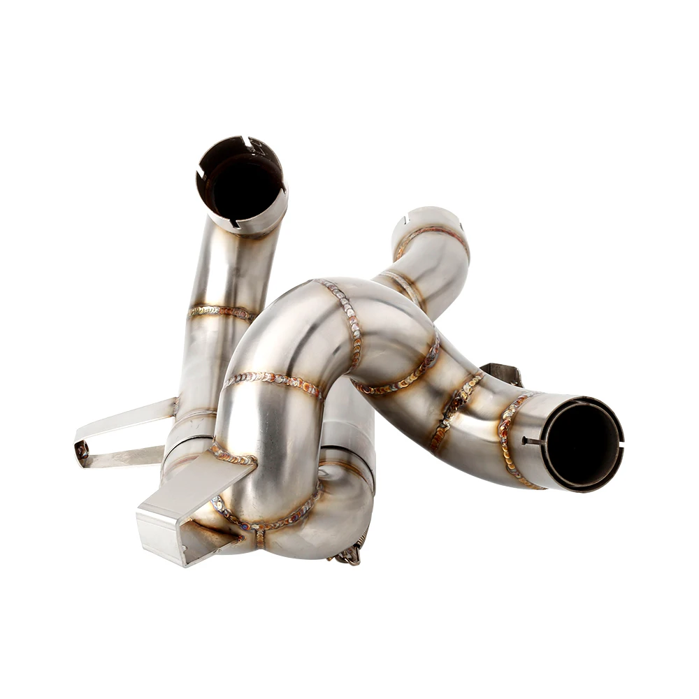 For Ducati Multistrada V4 / S / Pikes Peak  2021-2022  For Original Muffler Escape   Motorcycle Exhaust Header Link Pipe Slip-on