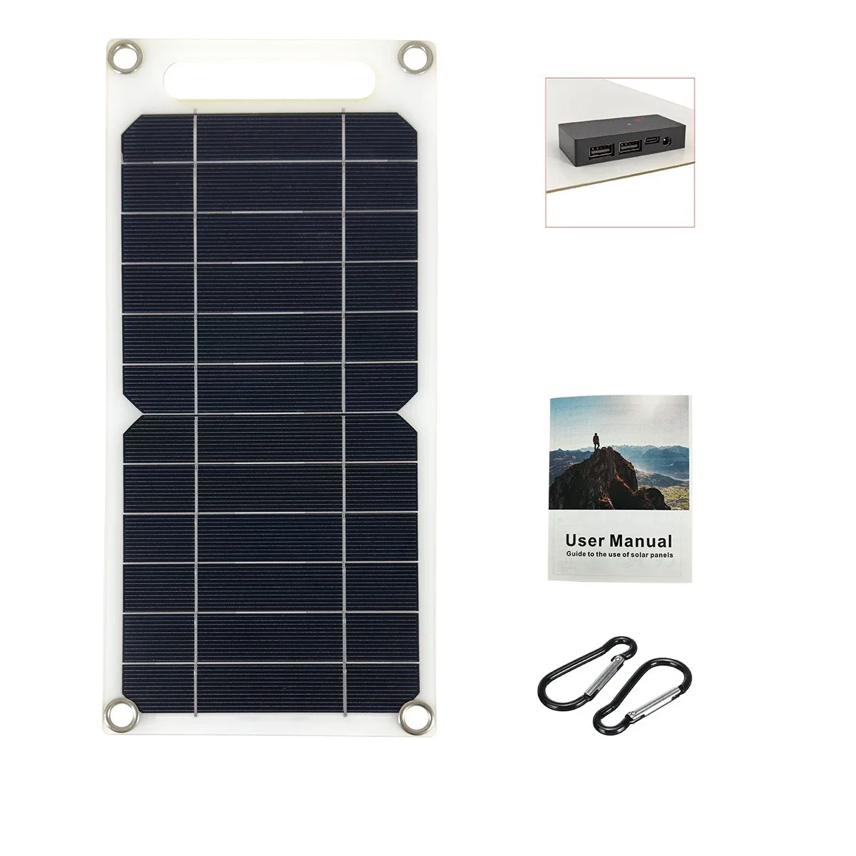 JMUYTOP solar panels 5v with usb typ-c DC plate outdoor wateproof solar cell car battery Trickle charging