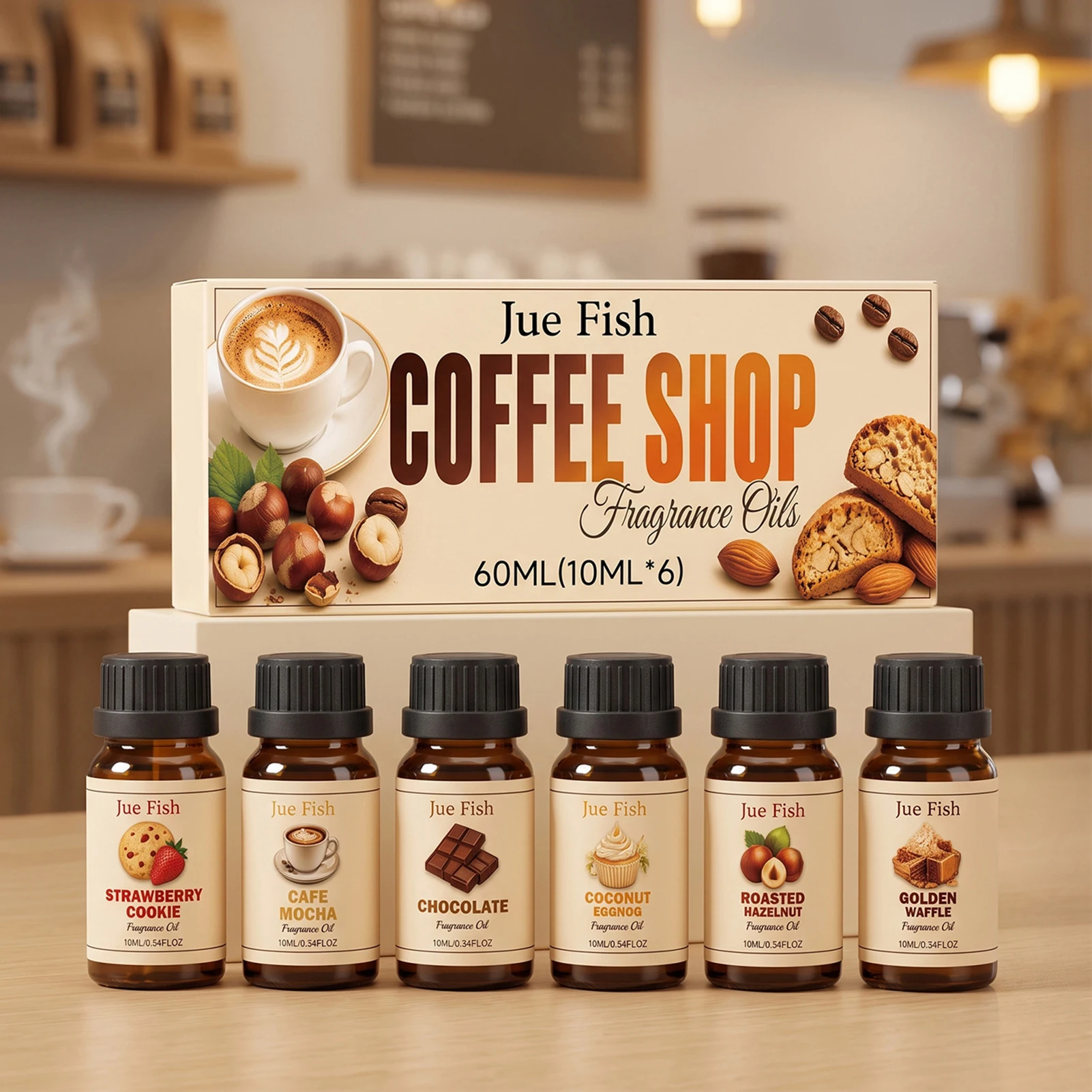 Home Fragrance Sachet - 6 Pack Coffee Scented Fragrance Oil