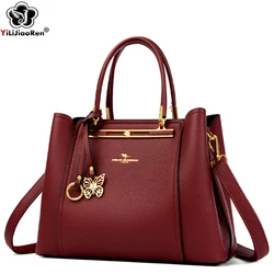 Elegant Handbags for Women Fashion Tassel Shoulder Bags female Famous Brand Leather Tote Ladies Designer Crossbody Messenger Bag