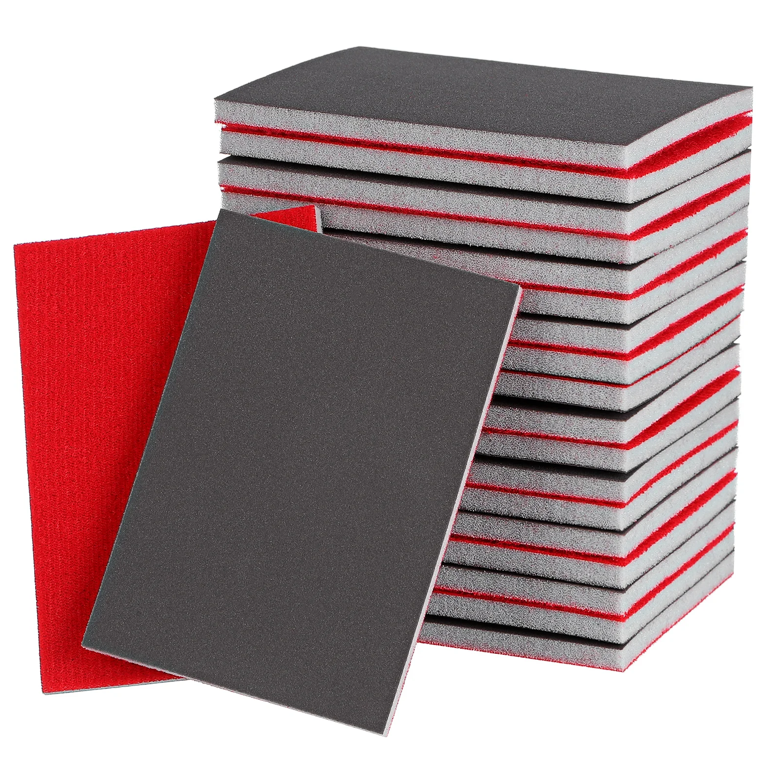 

20 Pcs Sand Block For Wood Fine Grit Sandpaper Glass Abrasive Wood Block Pads Cars Crafts Wet Sanding Blocks Dry Use