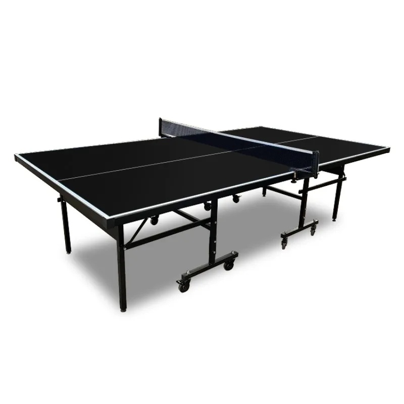 Table Tennis Table Foldable Ping Pong Game Set Single Player Playback Mode Ping Pong Table with Net and Post Set