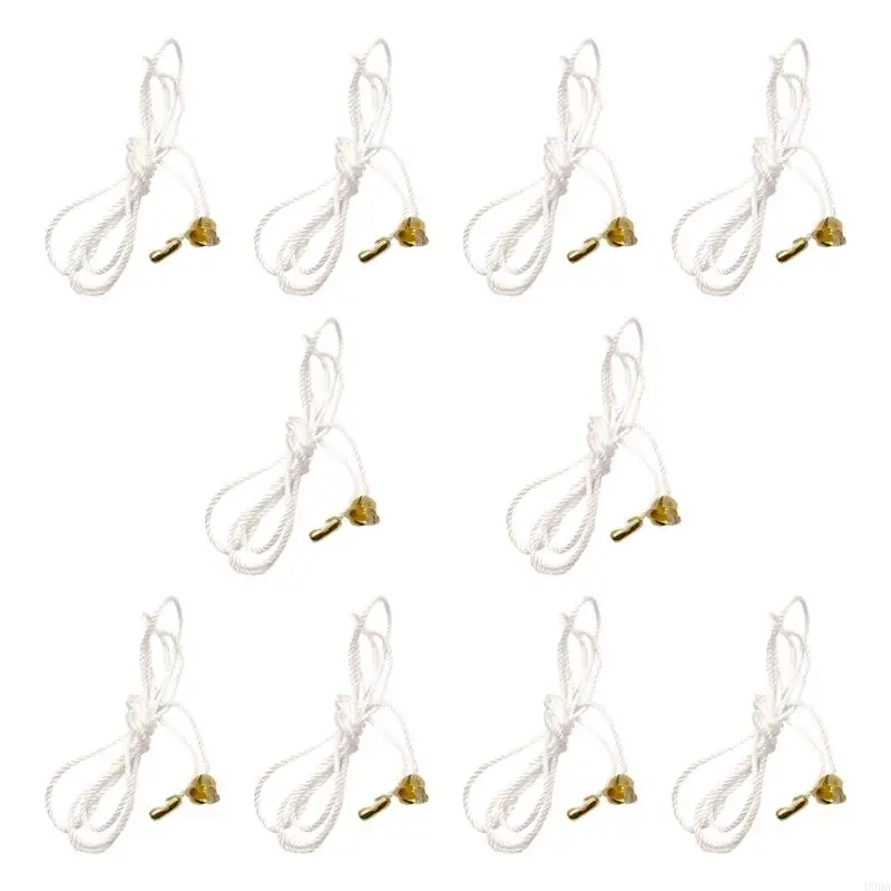  10Pcs Permanent Cotton Pull Chain For Room Fan Light Change Simple Modifiable Cord