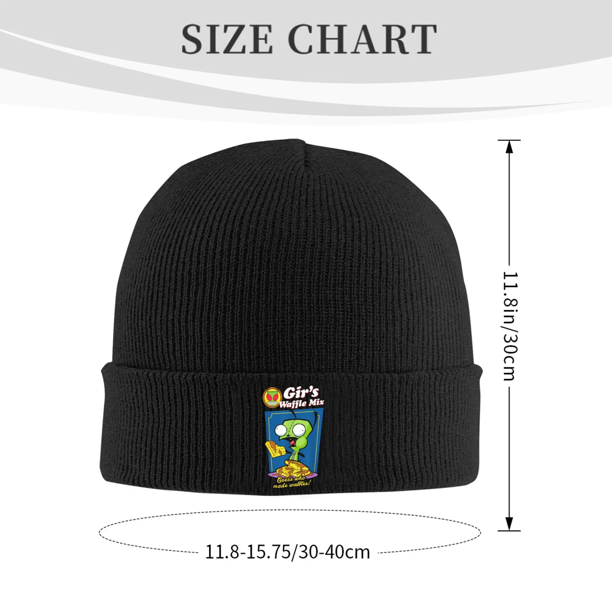 Invader Zim Cute GIR  Hat Autumn Winter Beanies Warm  Caps Female Male Acrylic Bonnet
