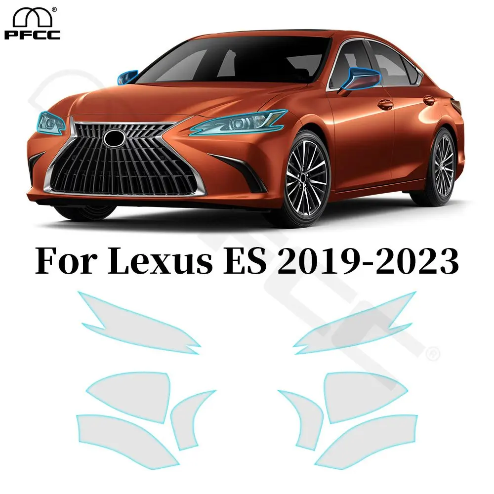 

For Lexus ES 250 300H 350 2019-2023 Car Headlight Rearview Paint Protective Film PPF TPU Clear Bra Anti-scratch Resistant Kit