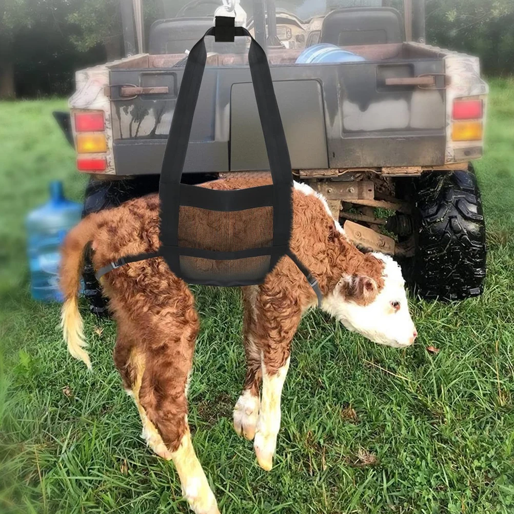 Eslinga de pesaje para animales pequeños, malla transpirable duradera, cachorro, perro, pantorrilla, cabra, suministro para mascotas, limpieza, reutilizable, fácil de usar, larga vida útil