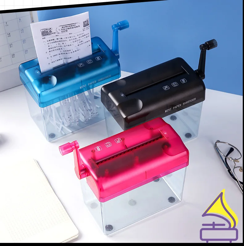 

Manual Paper Shredder Mini Professional Home Paper Cutter Office and Teaching Supplies Stationery A4 Size Bills Manual Shredder