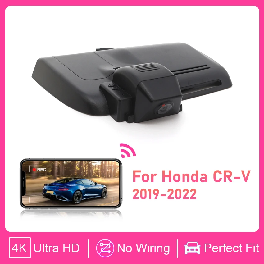 

For Honda CRV CR-V 2016 2017 2018 2019 2020 2021 2022 Plug and play 4K 2160P Dual Lens Car DVR Video Recorder Wifi DVR Dash cam
