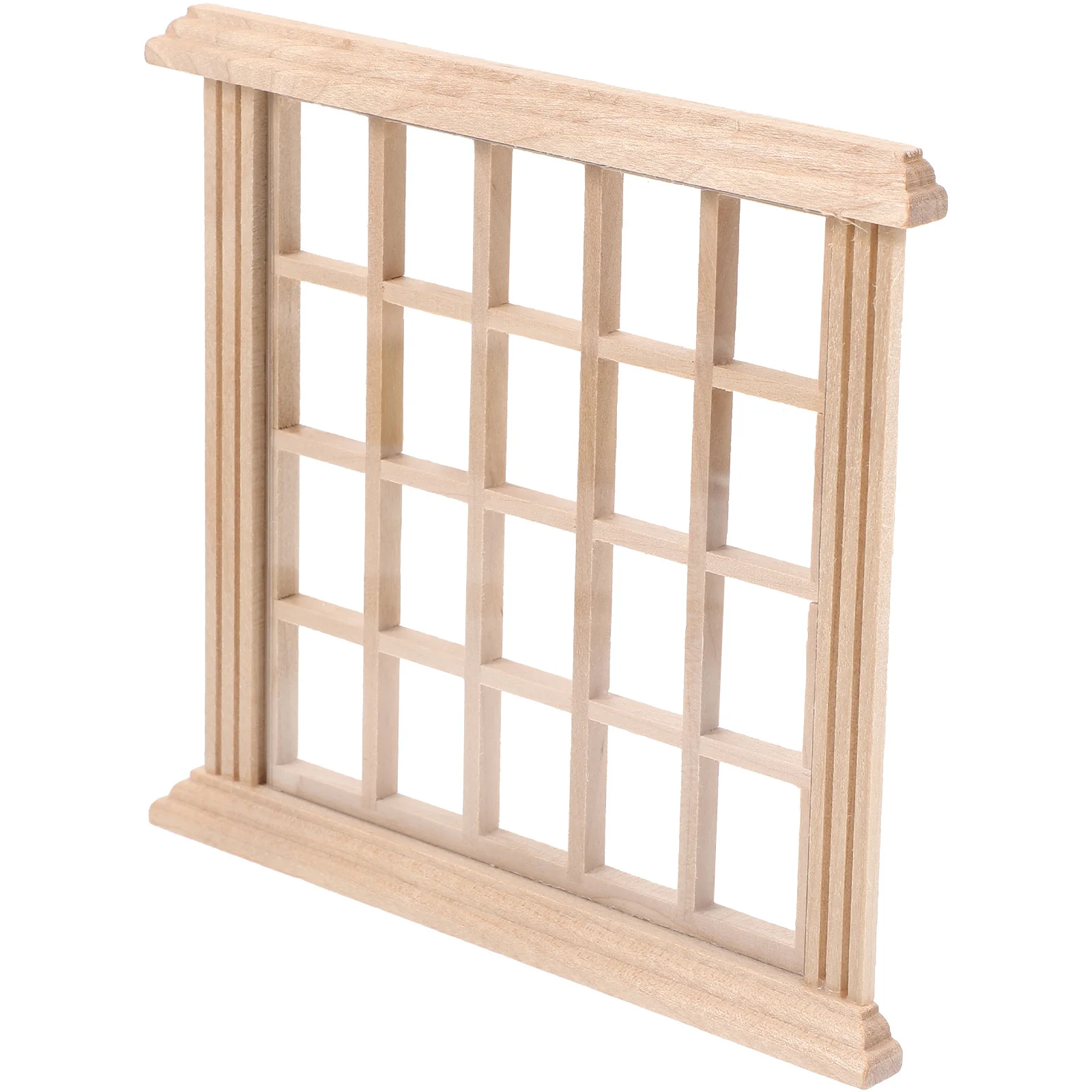 House Wooden Windows Frame Decor Miniature Outdoor Tools Adornment Supplies