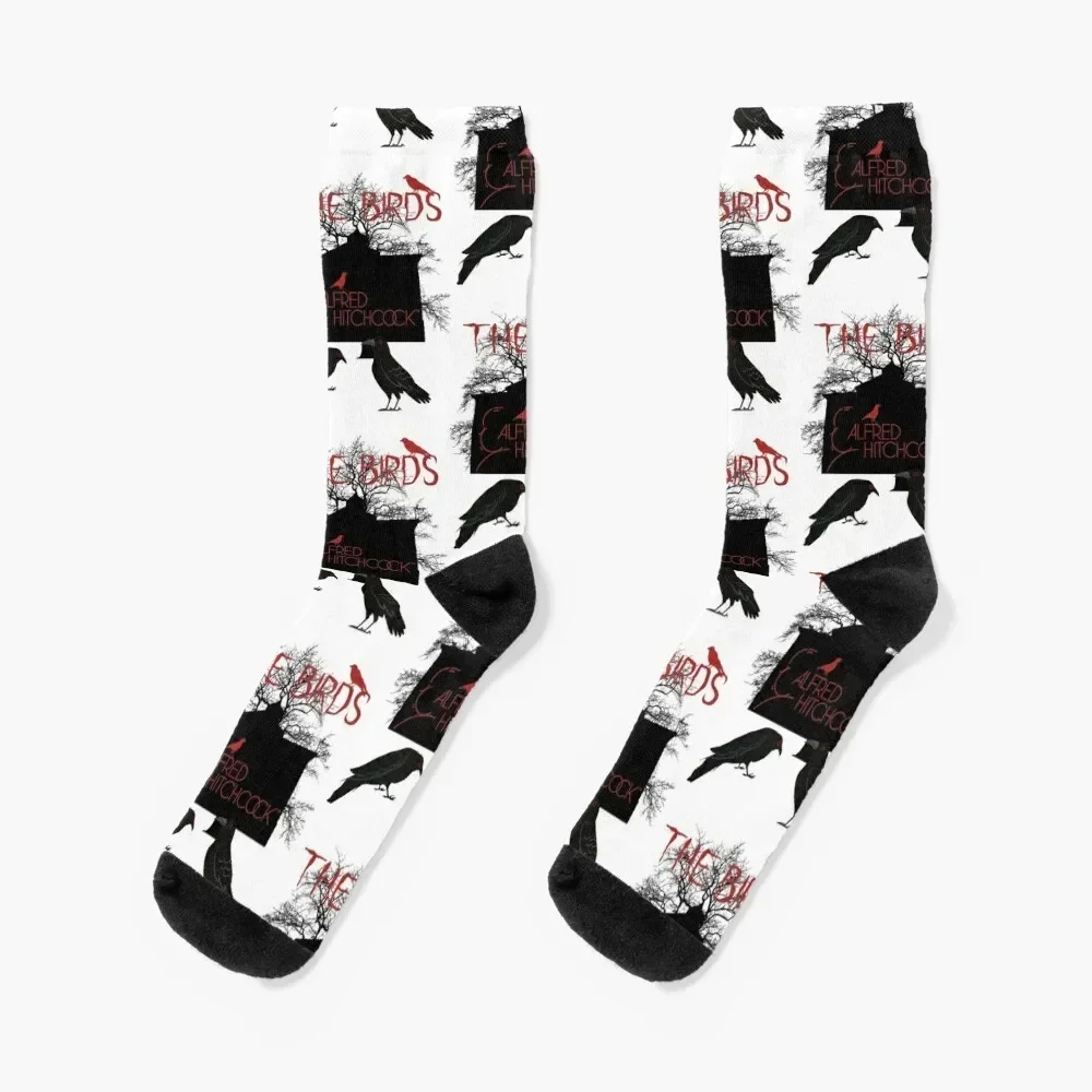 Alfred Hitchcock - The Birds (Black Version) Socks Antiskid soccer New year's Male Socks Women's