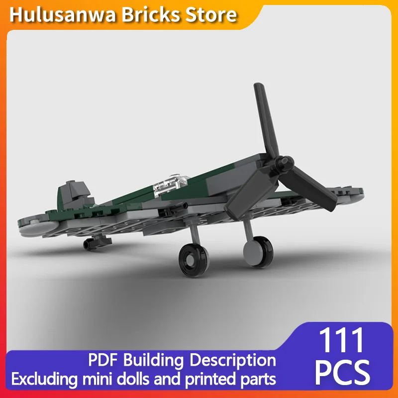 

Mk Vb WW2 Military Fighter Jets MOC Building Bricks War Equipment Modular Technology Gifts Holiday Assemble Children Toys Suit
