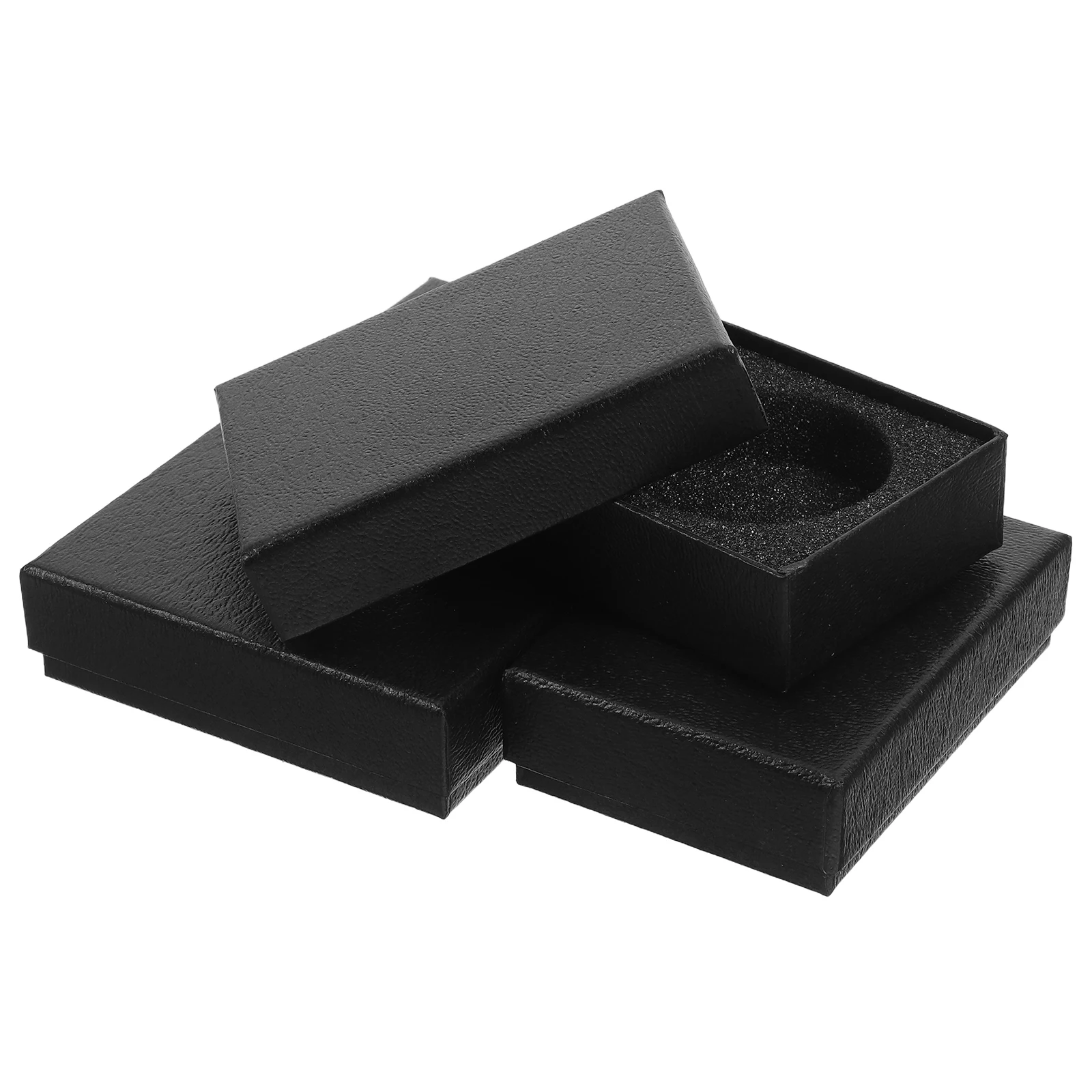 

4pcs Pocket Watch Storage Box 47mm Mens Taschenuhrenbox Organizer with Removable Cushion for Watches Accessories Display Case