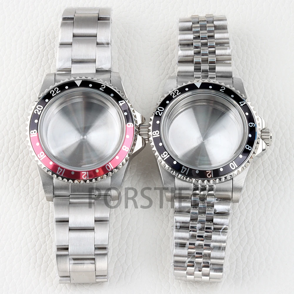 

39.5mm NH35 Watch Case Round Sapphire Glass 316L Stainless Steel Oyster/Jubilee Strap for Vintage NH35 NH36 Movement 28.5mm Dial