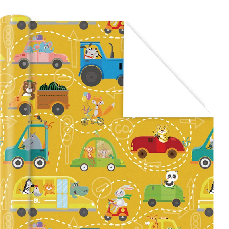 Hojas de papel de regalo Qy-20Pcs para niños, papel de regalo para fiesta de cumpleaños, papel de regalo para regalo