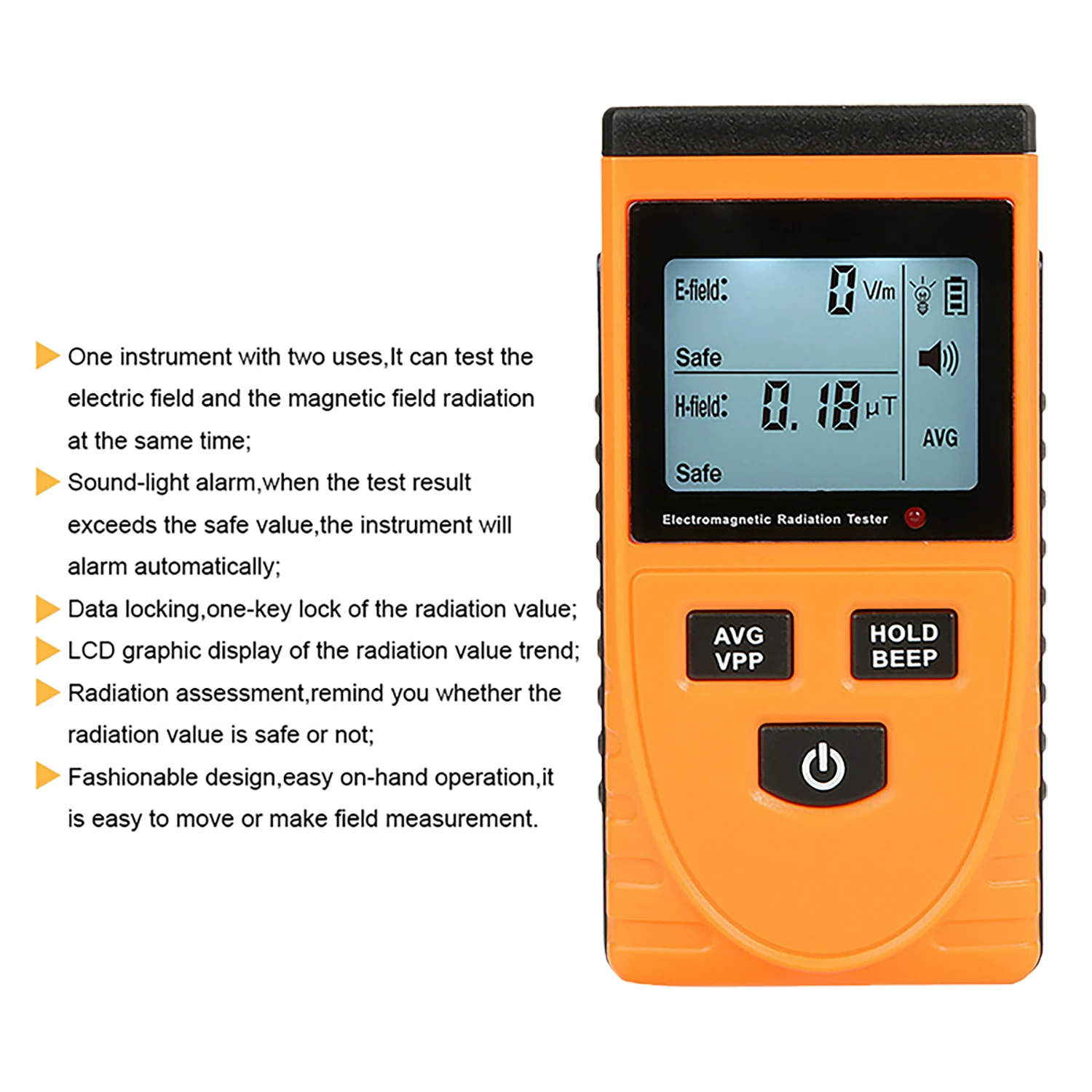 GM3120 Electromagnetic Radiation Detector Tester Meter Handheld Counter For Electric Field Emission Measurement Tool