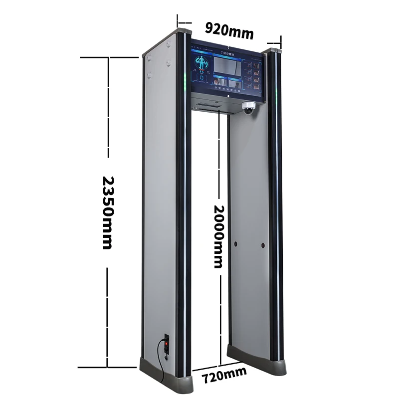 Pratico metal detector per porte con metal detector più venduto ampiamente utilizzato prodotto in Cina