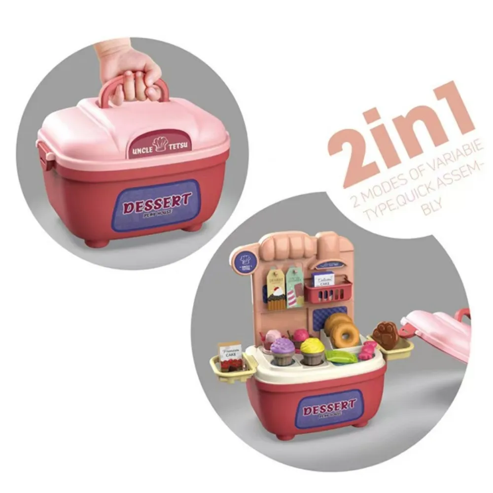 2in1 Mini Handmand Keuken Dessert Medisch Servies Gereedschap Make-up Set Simulatie Speelhuis Voedsel Speelgoed Fantasiespel Games Cadeau
