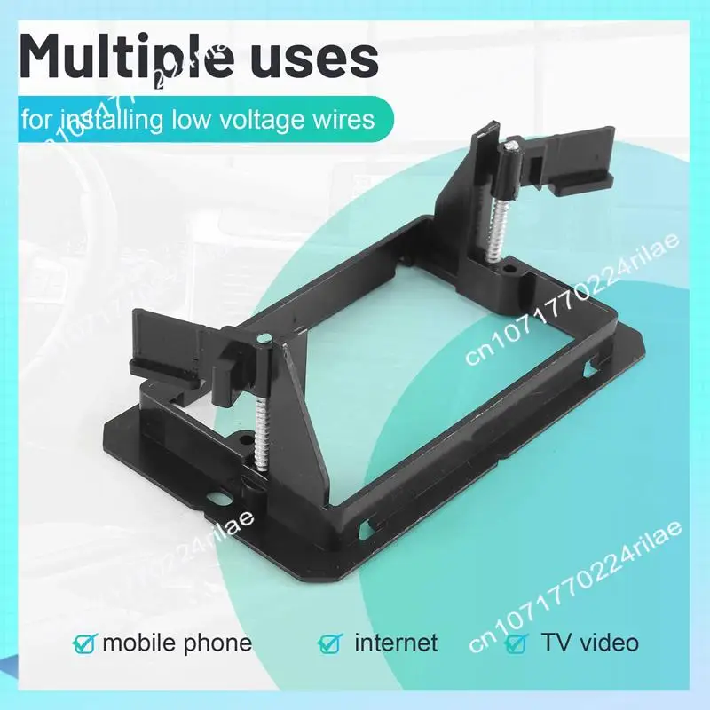 A17Z 12 قطعة من دعامة تثبيت لوحة الحائط ذات الجهد المنخفض (عصابة واحدة - أسود