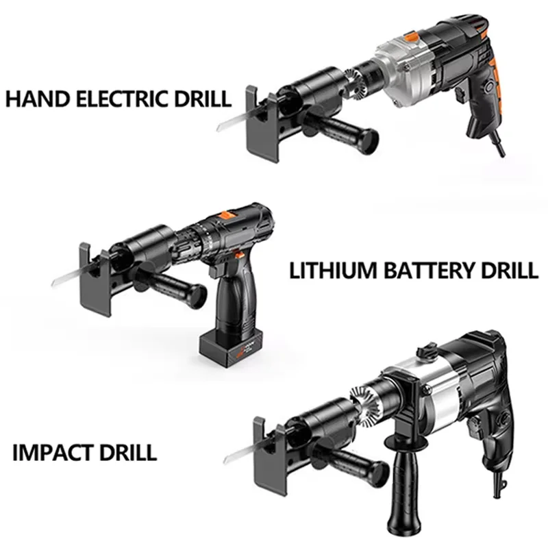 Screwdriver Conversion Head, Electric Drill to Electric Saw, Household Reciprocating Saw, Multifunctional, Wood Tools