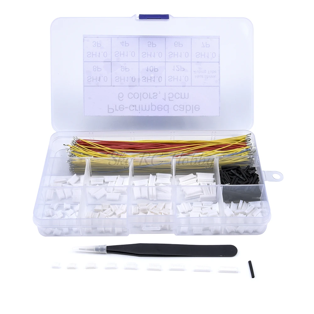 NUOVO Cavi Pre-Crimpati e SH1.0 Connettori per SP Racing F3 Omnibus F4 Pro F7 Da Corsa del RC Drone In Silicone 15 centimetri di Filo