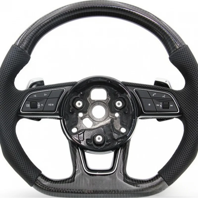 For Audi A3/A4L/A5/Q5 carbon fiber modified steering wheel with multi-function buttons, direct supply from the manufact