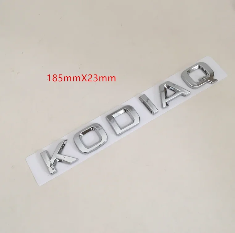 1 قطعة ABS اوكتافيا رائع رابيد فابيا كاميك كاروك كودياق اليتي 4X4 شعار السيارة رسالة شارة الخلفية الذيل الجذع ملصق مائي لسكودا #2