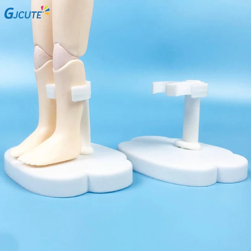 5Pcs/lot White Color Doll Stand Display Holder For Doll Dolls Doll Support Leg Holders