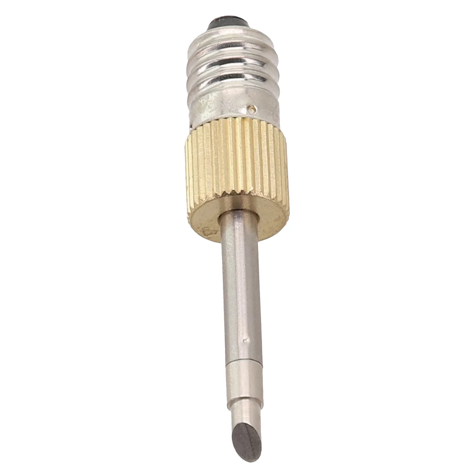 Soldering Iron Tip Copper+Steel E10 Silver+Gold Welding 1.97inch Workshop Electric Home Interface Interface Battery