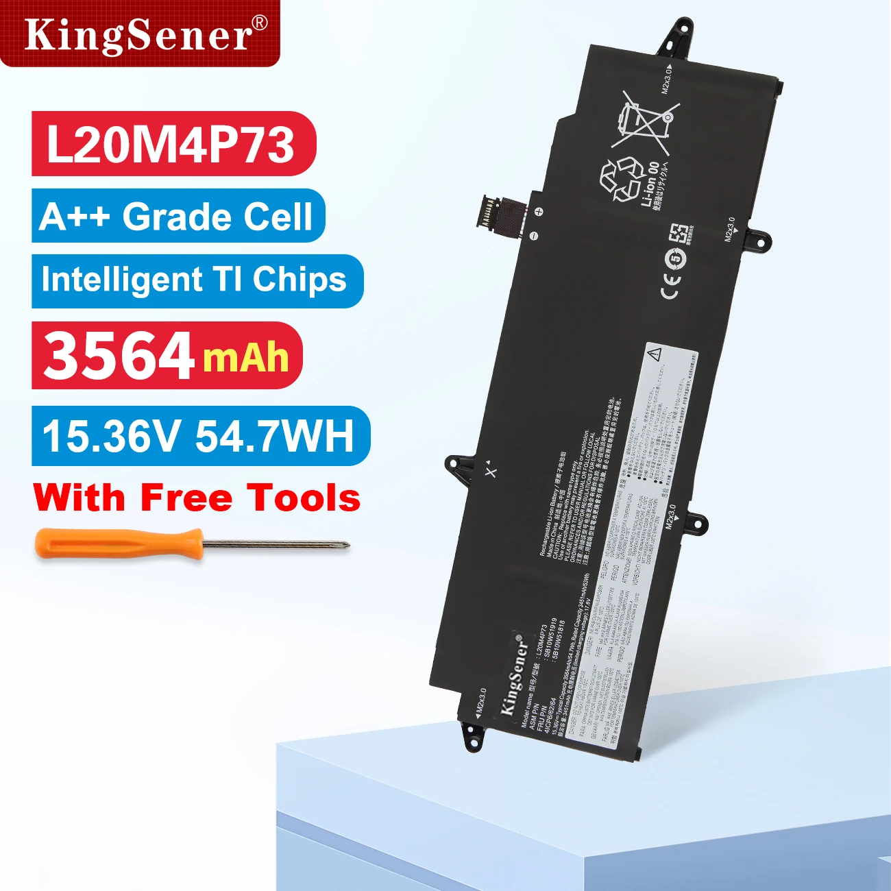 

KingSener L20M4P73 Laptop Battery For Lenovo ThinkPad X13 Gen 2 Gen 3 Series L20D4P73 L20C4P73 L20D3P72 L20C3P72 5B10W51818