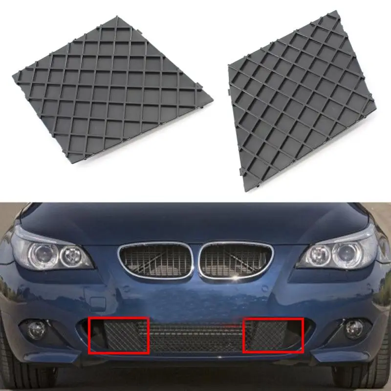 

Car Front Bumper Lower Mesh Grille Plate Trim Cover Fit For BMW E60 E61 M Package 2004-2009 51117897184 51117897186 Accessories