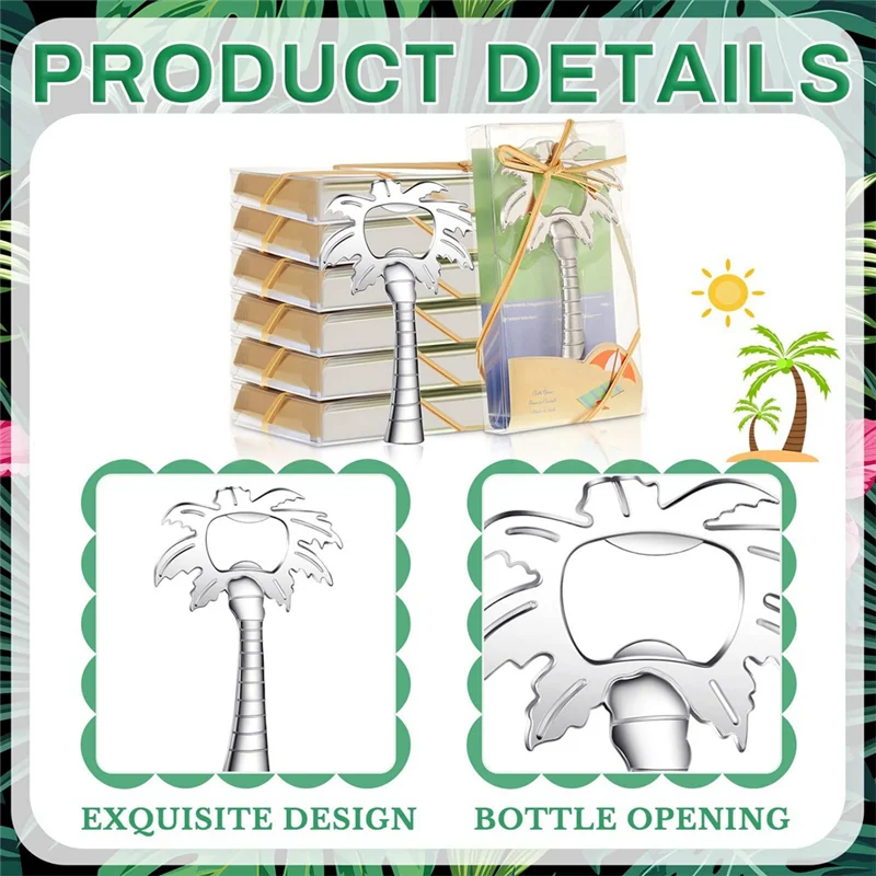 A59E-10Pcs Kokospalme Flaschenöffner Für Hochzeit Dusche Gast Geschenke Souvenirs Für Hochzeit Gunsten Liefert