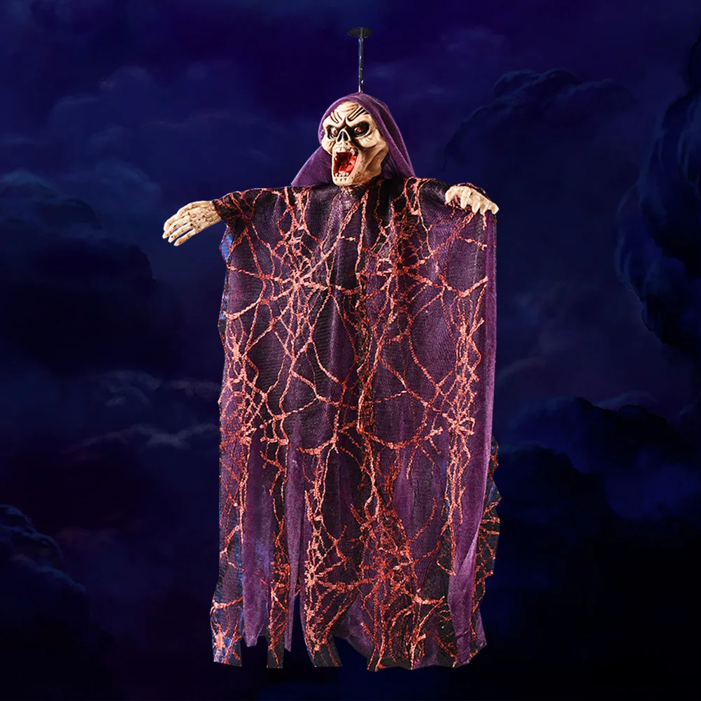 

Voice-controlled Ghost Hanging Pendant Halloween Indoor Prop Decorations Party for Home