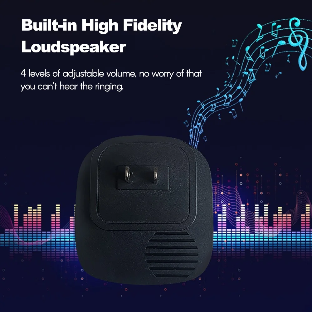 Multifunctional Wireless Driveway Alarm Waterproof Outdoor Motion Sensor Alarm 1 Receiver 2 Transmitters for Indoor Outdoor Use