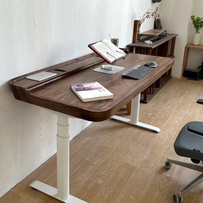 

Electric piano table walnut smart lifting table desk technology table