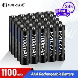 PALO 1.2V AAA Rechargeable Battery Ni-MH 1.2V 1100mAh 3A Rechargeable Batteries Battery Smart Charger for Remote Control Toy